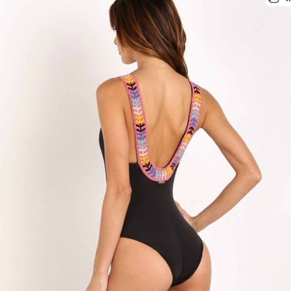 Mara Hoffman NWOT Beaded One Piece Swimsuit Size Small